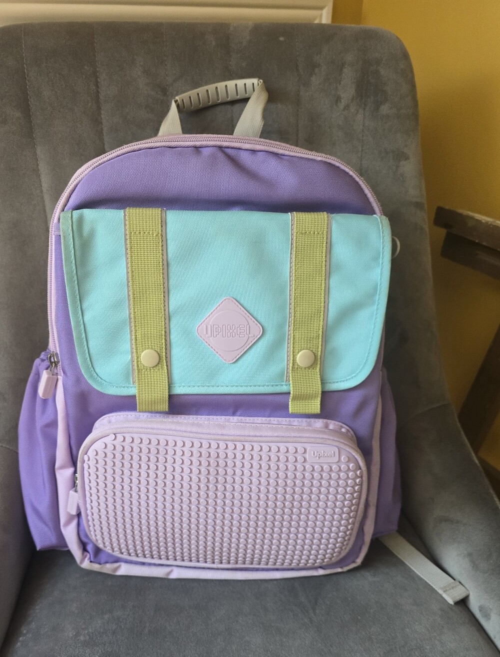 Kids Lavender & Mint Pixel Backpack